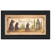 Natures Calling 1 Black Framed Print Wall Art